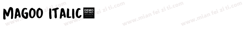 Magoo Italic字体转换